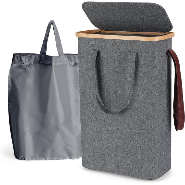 Small Spaces Laundry Basket with Lid Wayfair